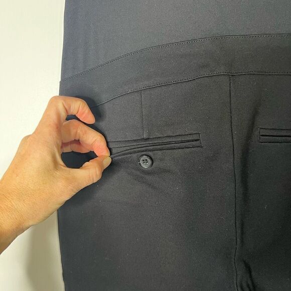 Stork & Babe Black Maternity Dress Pants Stretch - Picture 3 of 7
